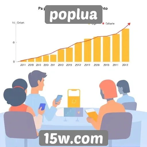 Estatísticas de usuários ativos no Poplua